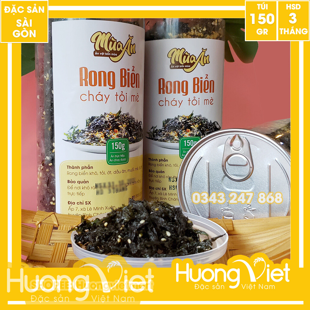 Rong biển được tẩm ướp thơm ngon